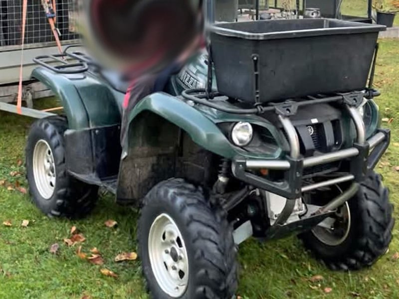 Fyrhjuling Yamaha YFM 660 Grizzly stulen i Perstorp