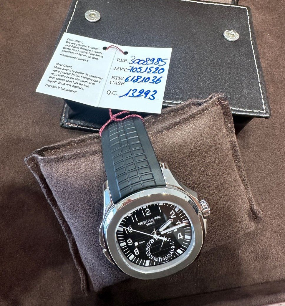 Patek Philippe Aquanaut Travel Time Stulen i Hellerup, Köpenhamn