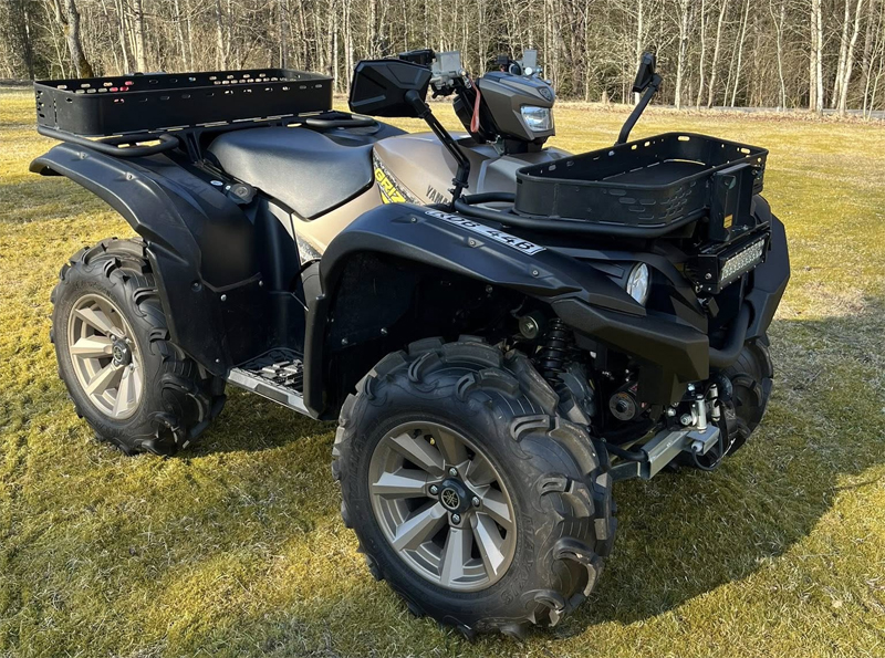 Fyrhjuling Yamaha YFM 700 Grizzly stulen utanför Visseltofta nordväst om Osby