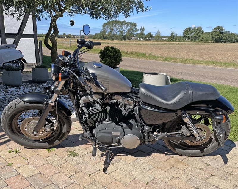 Harley Davidson XL 1200X Fourty Eight stulen i Viken norr om Helsingborg